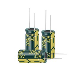 Cermant 20pcs 35V 100UF Capacitor 6X12MM(0.24x0.47in) High Frequency Aluminum Electrolytic Capacitors for TV, LCD Monitor, Game