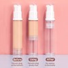 BlingKingdom 3pcs Empty Airless Pump Bottle Refillable Clear Travel Lotion
