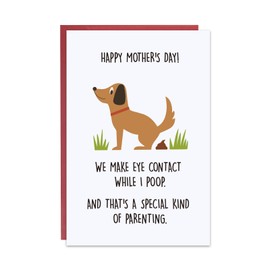 Ithmahco Mothers Day Card From Dog, Mothers Day Card Funny, Dog Mom Mothers Day Gifts, Dog Mom Mothers Day Card, Best Dog Mom Gifts From Friend,Funny Mothers Day Cards From Daughter, Son, Husband