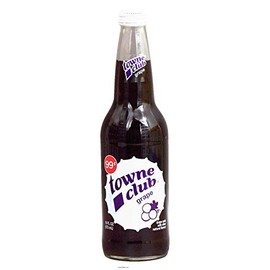 towne club grape soda with other natural flavors 16 fl oz Glass Bottle