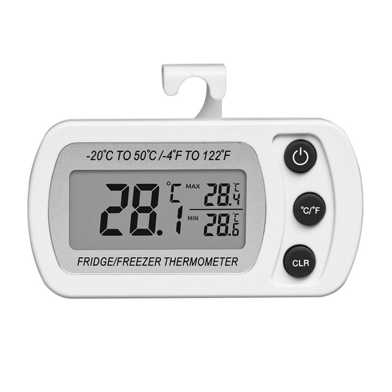 Alnicov Waterproof Refrigerator Fridge Thermometer Digital Freezer Room Thermometer Large