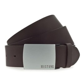 MUSTANG MG2102L15 Men's Leather Belt 40 mm Belt Width Brown Black 80-115 cm, Dark Brown (691)