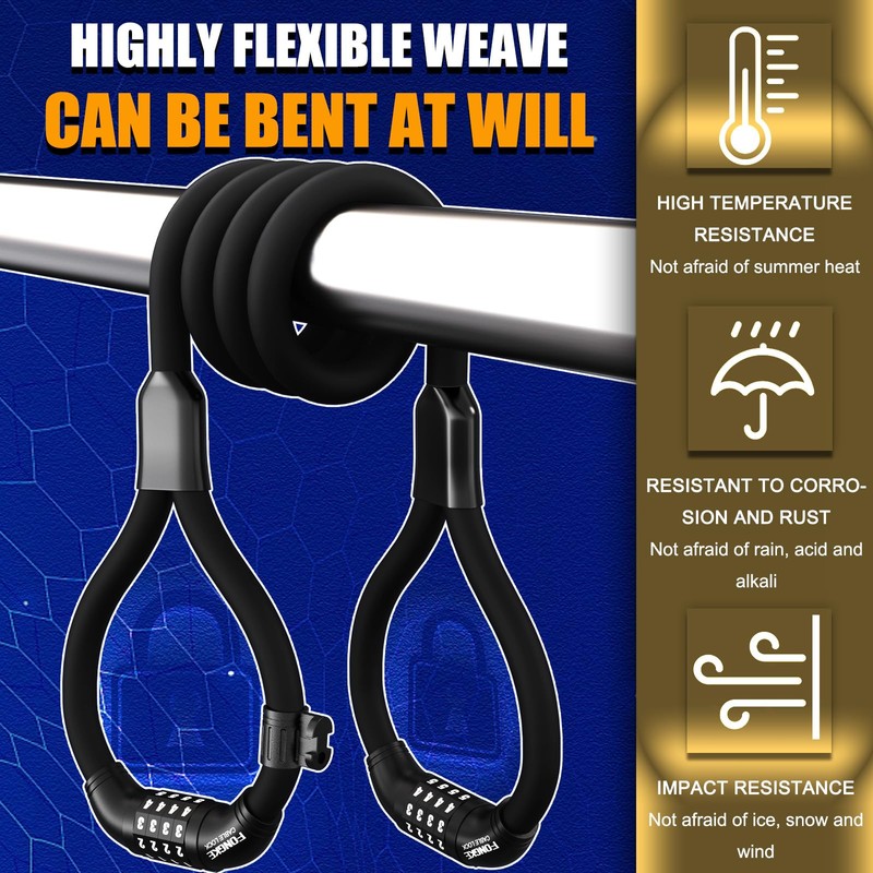 E Scooter Lock for E Scooter with Holder, Bicycle Lock