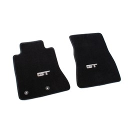 PR3Z-6313300-CG 2pc Front Floor Mats Black for 2015-2024 Mustang GT