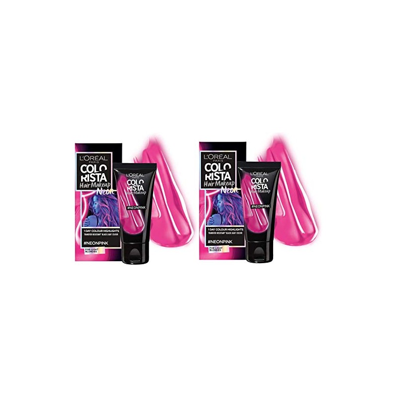 L'Oreal Colorista Makeup Party Festival Neon Pink Temporary Light Blonde