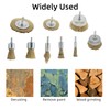 ValueHall Wire Brush Pack of 9 Cup Brush Round Shaft
