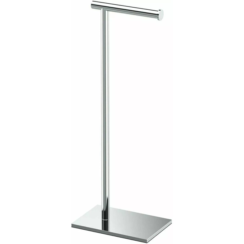 Gatco Modern Square Base Toilet Tissue Holder Stand, 21.25" Chrome