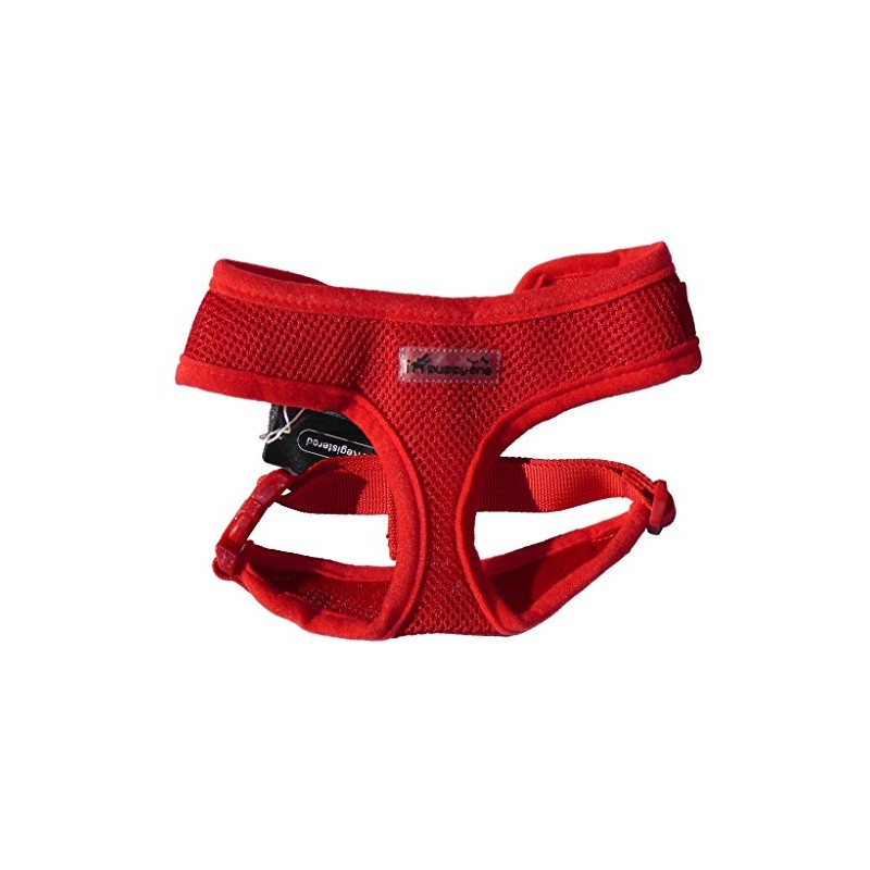 IPuppyone Adjustable Dog Soft Harness Air Flex Size:Large Color:Red