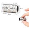 BNFGD 2Pcs Shower Hose Connector Shower Connector,Stainless Steel Hex Connector,Standard