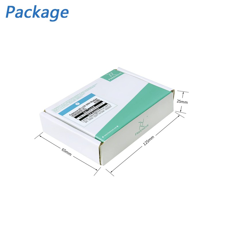 FREENOVE I2C IIC LCD 2004 Module, TWI Serial 20x4 Display,