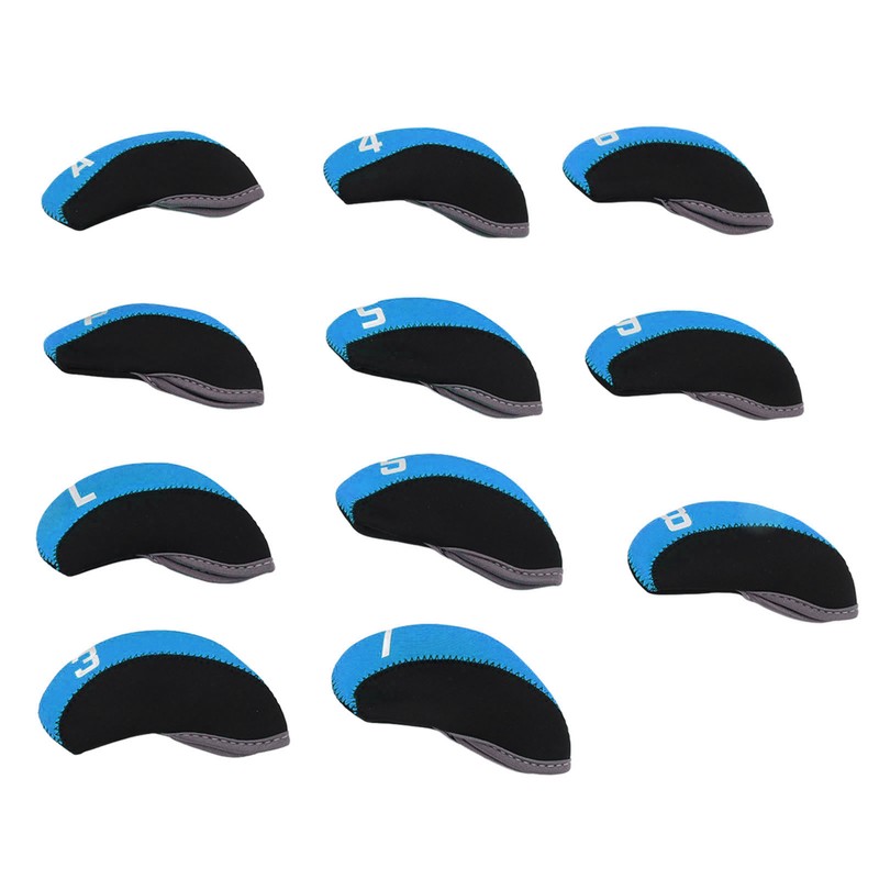 11PCS Golf Club Head Covers Neoprene Numbered Golf Club Head