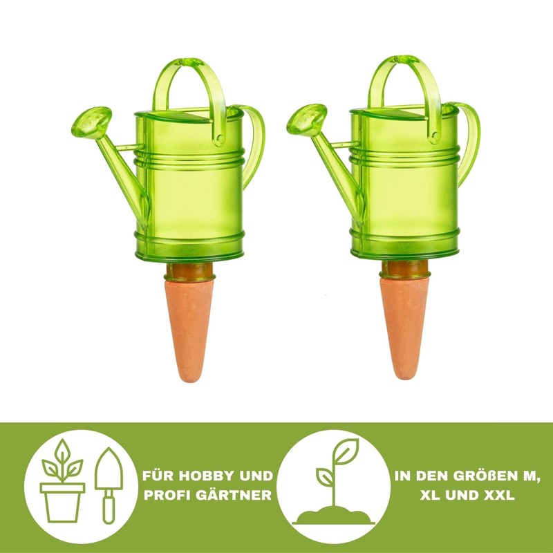 Scheurich Nelly Water Dispenser, 2 x Green, 110 ml Capacity,