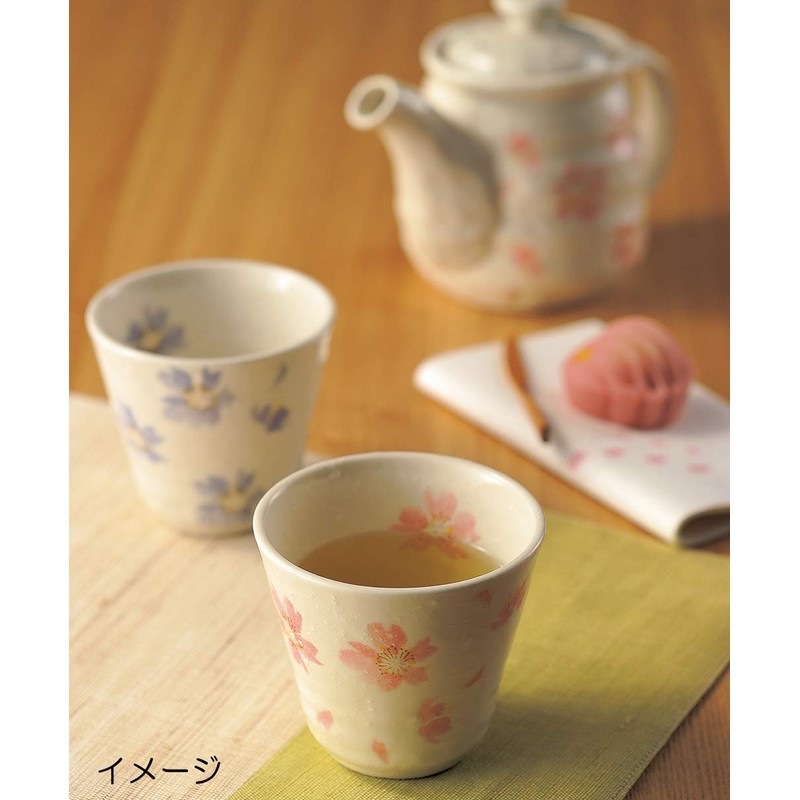 Mino W20060 Cherry Blossom Dance Warp Tea Cup, Pink