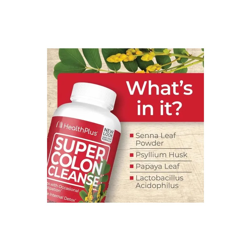 Limpieza De Colon Desintoxicación (120 Cápsulas) Digestión Sin Sabor