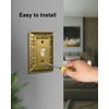 TREEWELL 4-Pack Single Toggle Light Switch Cover Plate, Paisley Pattern