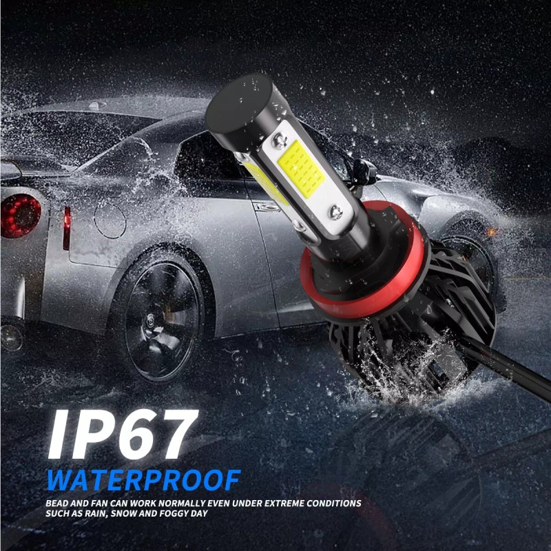 AUIMSOCO LED Headligh H11 Low Beam Bulbs 6500K White Super