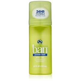 Ban Roll-On Antiperspirant Deodorant, Powder Fresh, 3.5-Ounce (Pack of 3)