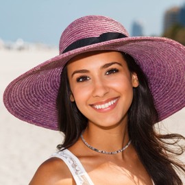 COAI Women's Choker Pearl Necklace with Crystal Beads, Stone, Rhodonite