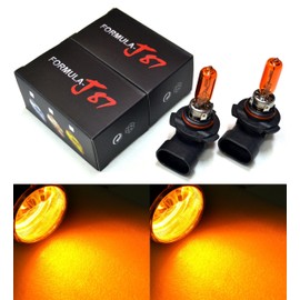 Formula-J87 Halogen Orange Amber 2000K Head Light DRL Bulb Replacement Upgrade Stock Lamp (Pack of 2) (9005 HB3 65W), FJHB2000K