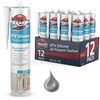 Kraken Bond Gray Silicone Sealant Waterproof%100-10 fl oz Cartridge -
