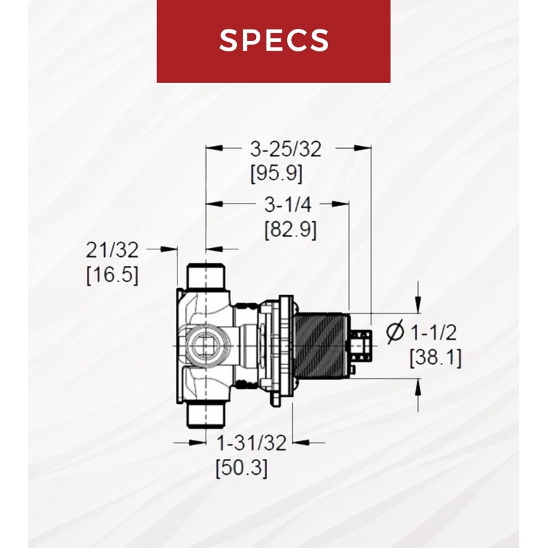 Pfister PermaBalance 0X8 Series Tub & Shower Rough-In Valve and