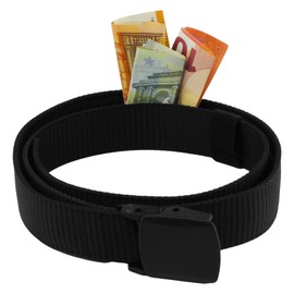 Money Belt Men and Women with Secret Compartment - Secure Money Belt for Travel, Belt with Money Compartment, Ideal as Money Hiding Travel, Belt Length 107 cm, Size L, Max. Hip Circumference 85 cm