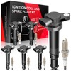 SCITOO 6 ignition coils with 6 iridium Spark Plugs for