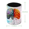 EUYJKMSXC Artistic Brain Pen Holder for Desk, Pencil Holder &