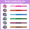 Renfio Candle Dye, 2.11oz/60g Red Candle Dye for Soy Wax