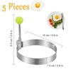 Egg Ring Non Stick 5 pieces, Stainless Steel The Diameter