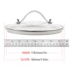 Pastlla 7 Inch Universal Tempered Glass Pot Lid Glass Covers