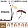 REAVEE 3 Pack Stylish Oversized Reading Glasses for Women Men,