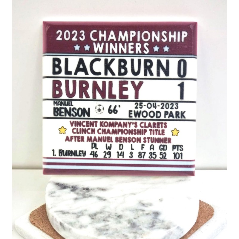 2023 Championship champions - Blackbrn 0 v 1, The Clarets