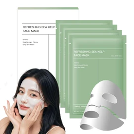 4PCS Collagen Mask, Mascarilla Nocturna de Colágeno，Mejora el oscurecimiento, reafirma la hidratación, reduce los poros y mejora la elasticidad
