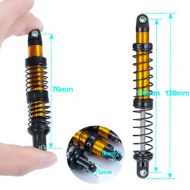 4pcs rc shock absorber aluminum shock IR Racing IR Shocks FOR SCX10 90046 rc crawler (110mm)