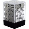 DND Dice Set-Chessex D&D Dice-12mm Frosted Clear and Black Plastic