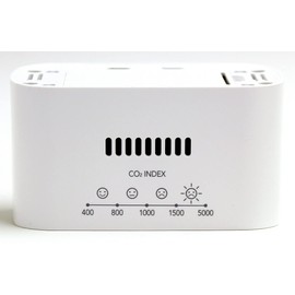 EMPEX CO2 Monitor (with Temperature and Hygrometer) CO2 Concentration Detection Method - NDIR System, White, 1.9 x 3.4 x 1.9 inches (4.9 x 8.6 x 4.8 cm)