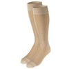 Truform 8864, Compression Stockings, Below Knee, Closed toe, Dot Top,
