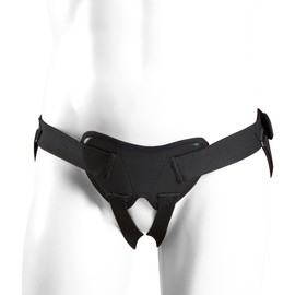 Champion Hernia Belt, Single or Double Herniation Pad, Adjustable Compression Support, Black, Medium