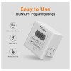 Unbranded Indoor Digital Light Timer, 7 Day Programmable Plug in