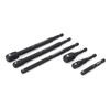 GEARWRENCH 6 Pc 1/4" Drive Hex Shank Impact Socket extensions