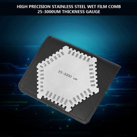 ,Wet Film Comb Comb Gauge Reusable Stainless Steel Film Comb Measure Paint Coating Thickness for Thickness