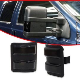 GTINTHEBOX Mirror Turn Signal Marker Light Housing Assembly for 2008-2016 Ford F250 F350 F450 Super Duty,Smoked Lens