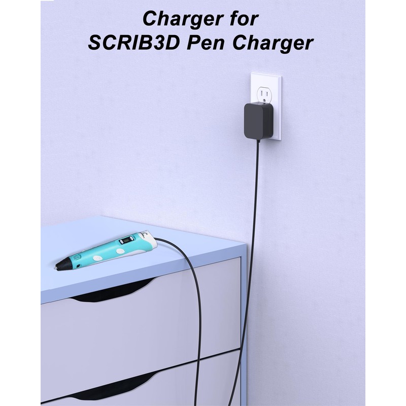 ADRICY for SCRIB3D Pen Charger Compatible with SCRIB3D P1 3D