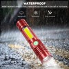 Rechargeable LED Flashlights, Magnetic Flashlight Super Bright Tactical Flashlight with