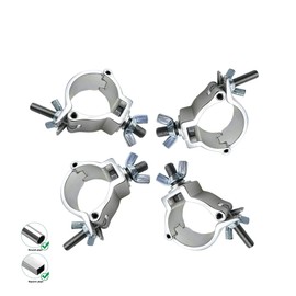 2 inch DJ Stage Lighting truss Clamp Fit 2inch OD Tubing Pipe Aluminum Mounting for Moving Head Light Par Light Spotlight(Max Load 220lb) (4PCS)