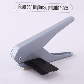 KW-trio Handheld DIY Mushroom Single Hole Punch Puncher Paper Cutter with Ruler for Office Home School Students
