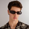 Le Specs Starlight Sunglasses - Black, Rectangle, Unisex, Contempory 90s