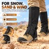 Waterproof Hiking Leg Gaiters for Snow, Sand and Mud Protection,