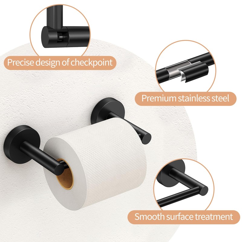 FEILERN Toilet Paper Holder, Tissue Roll Holder for Bathroom, Matte